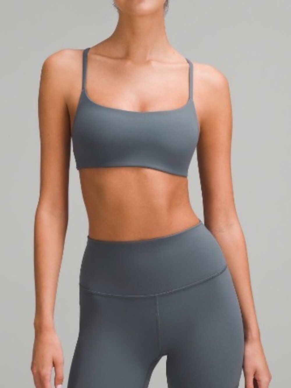 Lululemon Align Leggings & Bra Set - Oil Grey (NWOT)